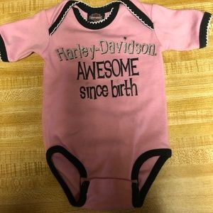 Harley Davidson 0-3 month onesie